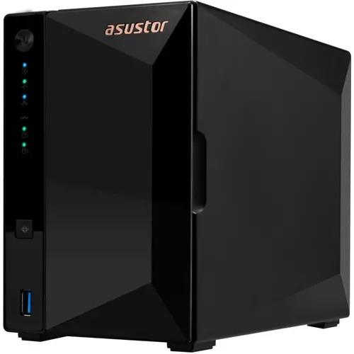 Мрежов сторидж, Asustor AS3302T_V2, 2 bay NAS, Realtek RTD1619B, Quad-Core, 1.7GHz (not ex.), 2.5GbE x1, USB3.2 Gen1 x3, WOW (Wake on WAN), Ttoolless installation, with hot-swappable tray, hardware encryption, MyArchive, EZ connect, EZ Sync, WoL, System Sleep Mode - image 4