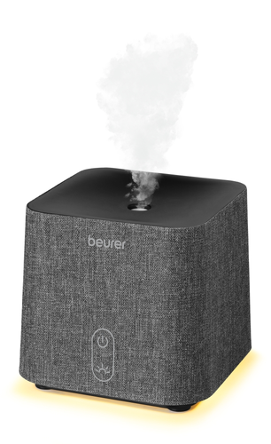 Ароматизатор, Beurer LA 35 Aroma diffuser, Micro-fine ultrasonic atomisation, Two-level LED light, up to 20 m2, 12W, fabric cover, automatic switch-off - image 2