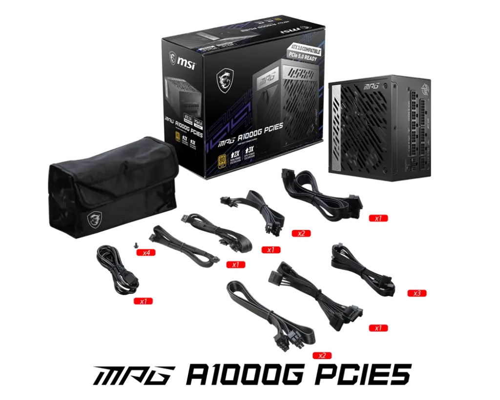 Захранване, PSU MSI MPG A1000G PCIE5 - image 1