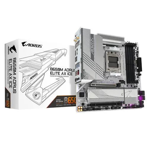 Дънна платка GIGABYTE B650M AORUS ELITE AX ICE - image 4