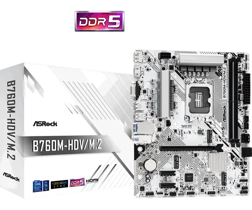 Placă de bază, ASROCK B760M-HDV/M.2 - 1