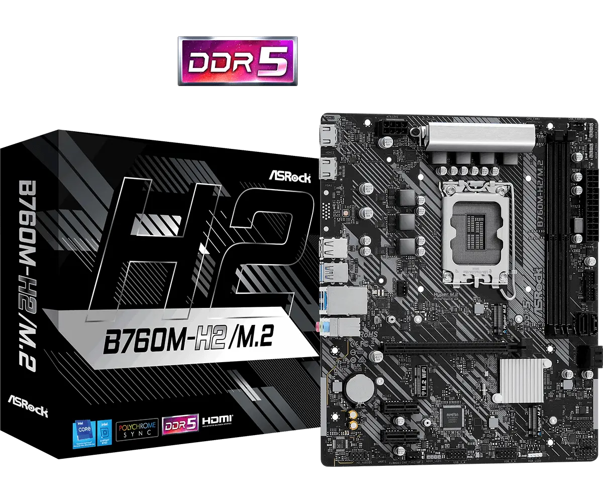 Μητρική πλακέτα, ASROCK B760M-H2/M.2 /D5/1700