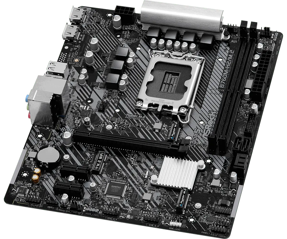 Μητρική πλακέτα, ASROCK B760M-H2/M.2 /D5/1700 - image 2