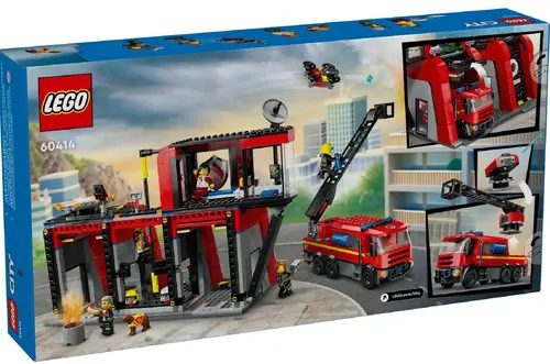 LEGO City - Fire Station with Fire Truck - 60414 - image 1