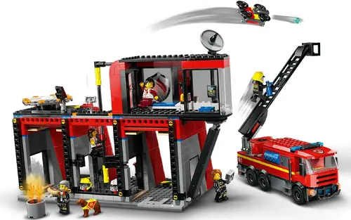 LEGO City - Fire Station with Fire Truck - 60414 - image 3