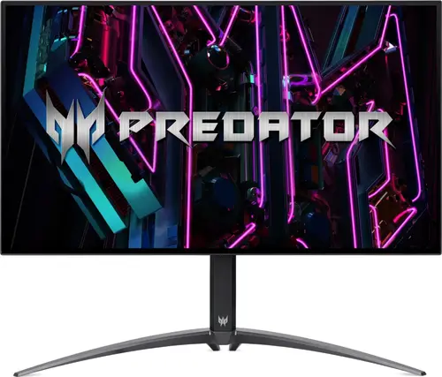 Монитор, Acer Predator X27Ubmiipruzx, 27" IPS ZeroFrame OLED QHD, FreeSync Premium, 0.01ms(PRT)/0.03ms(GTG), 240Hz, 1 500M:1, 1000nits, 2560x1440, Speakers, Audio Out, 2xHDMI, DP, 1xType-C(90W), USB HUB 3.2x2 USB-B (2up 2down), VESA, Black