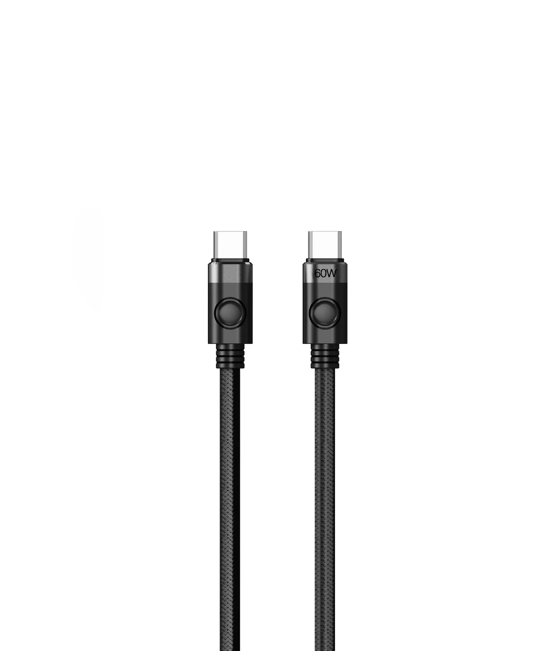 Orico кабел Cable USB C-to-C PD 60W Charging 1.0m Black - CDX-60CC-BK - image 2