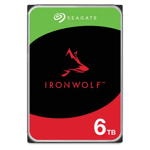 Твърд диск, Seagate IronWolf 6TB ( 3.5", 256MB, 5400 RPM, SATA 6Gb/s )