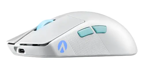 Мишка, Asus ROG Harpe Ace Aim Lab Edition Gaming Mouse, 54 g Ultra-Lightwieght, Connectivity (2.4GHz RF, Bluetooth, Wired), 36K DPI Sensor, 5 Programmable Buttons, ROG SpeedNova, Esports & FPS Gaming - image 4