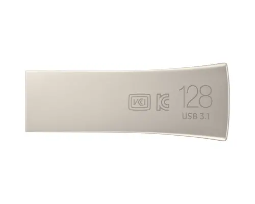 USB στικάκι Samsung BAR Plus, 128GB, USB-A, Ασημί - 1