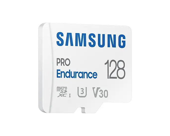 Card de memorie Samsung PRO Endurance, microSDXC, UHS-I, 128GB, Adaptor - image 1