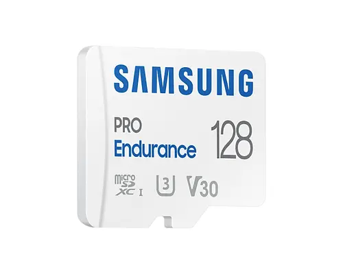 Карта памет Samsung PRO Endurance, microSDXC, UHS-I, 128GB, Адаптер - image 1