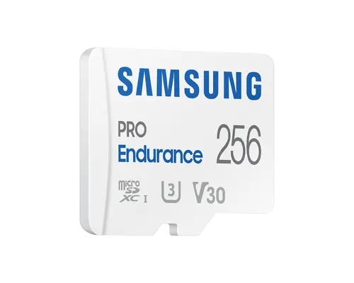 Карта памет Samsung PRO Endurance, microSDXC, UHS-I, 256GB, Адаптер