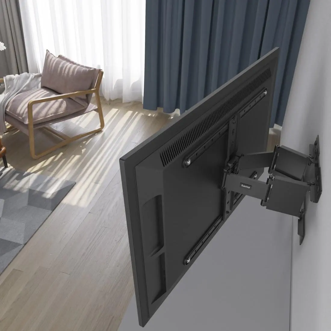 Стенна стойка за TV Hama "Ultraslim", OLED, 229 см (90"), 220851 - image 2