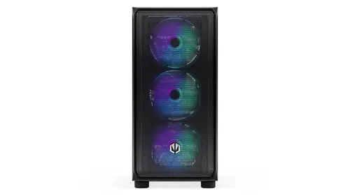 Endorfy Arx 500 ARGB, Mid-Tower, ATX/mATX/mITX, 2x USB-A (3.1 GEN 1), 1x Audio/1x Mic, 4x STRATUS 140 PWM fans with ARGB backlight, Tempered Glass, Steel Panels, 486×228×429mm, 3 Year Warranty - image 3