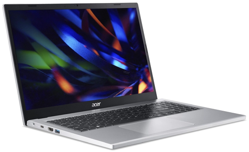 Лаптоп, Acer Extensa EX215-33-34RK, Intel Core i3-N305 (up to 3.8 GHz, 6MB), 15.6" FHD (1920x1080), 8GB LPDDR5, SSD 512GB NVMe, Intel UMA, 802.11ac+ax, HD camera, BT, Win 11 Pro EDU, 2Y Warranty, Silver - image 1