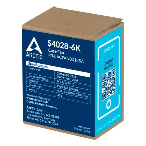 Arctic ανεμιστήρας servers Server Fan 40x40x28 Dual Ball - S4028-6K - ACFAN00185A - 7