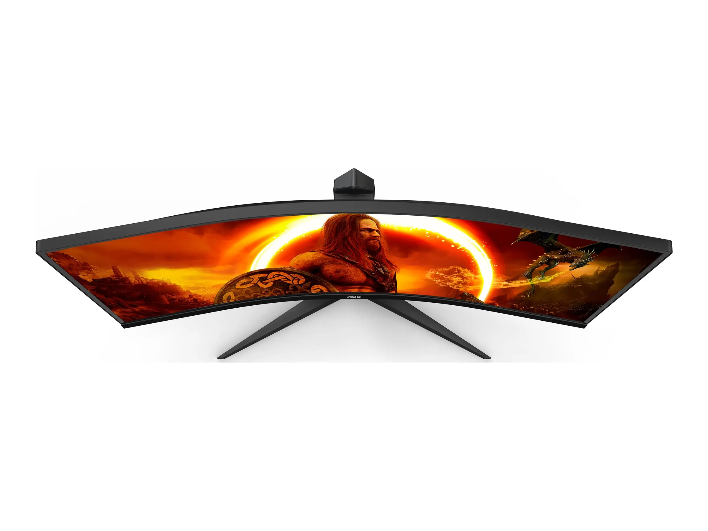 Монитор, AOC CU34G2XP/BK, 34" Curved 1500R VA, WLED, 3440x1440@180Hz, 1ms GtG, 1ms MPRT, 430 cd/m2, 4000:1, 80M:1 DCR, Tilt, Height Adjust, Swivel, 2xHDMI, 2xDP, USB hub - image 3