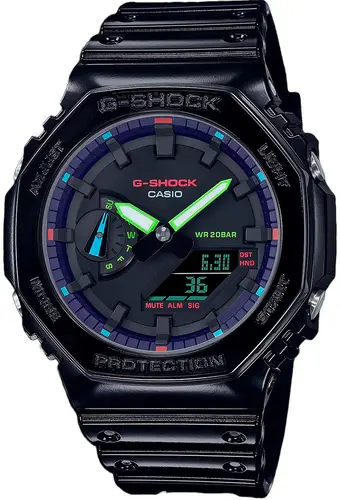 Мъжки часовник Casio G-Shock RGB Series - GA-2100RGB-1AER