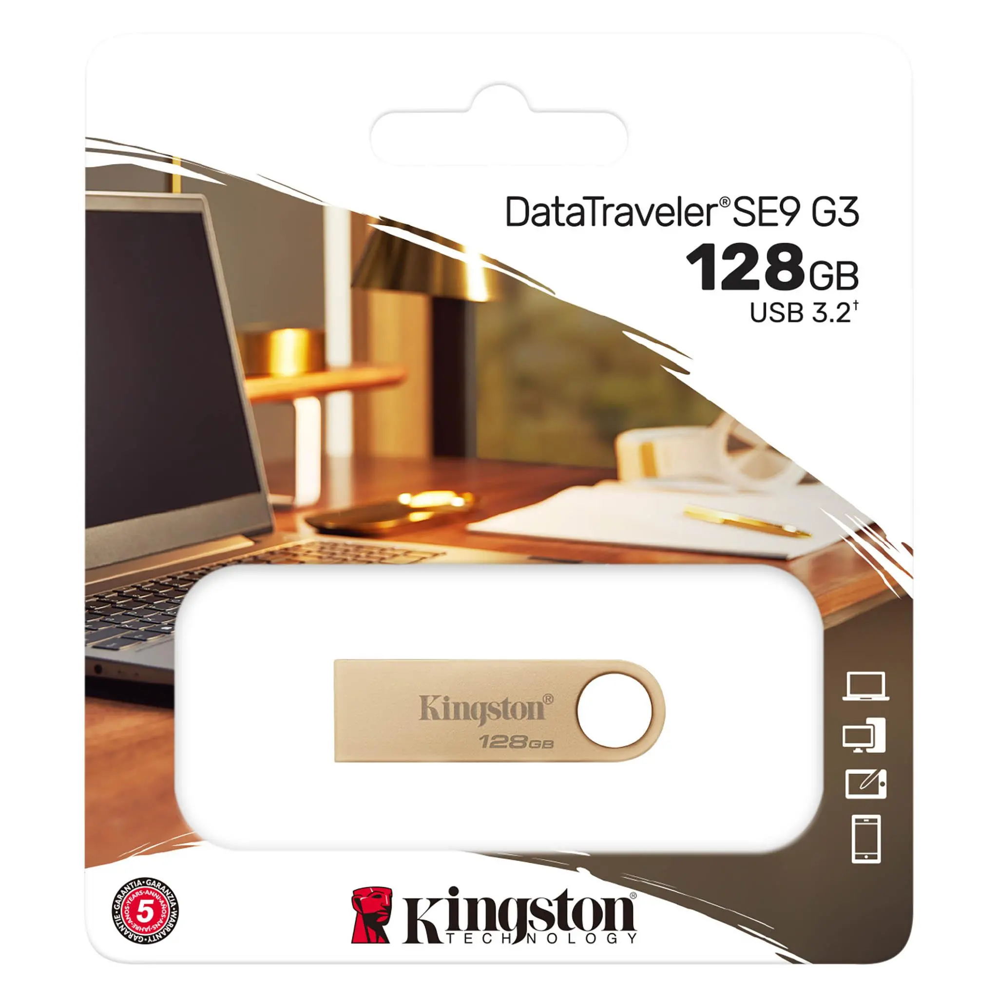 Memorie USB KINGSTON DataTraveler SE9 G3, 128GB, USB 3.2 Gen 1 - image 2