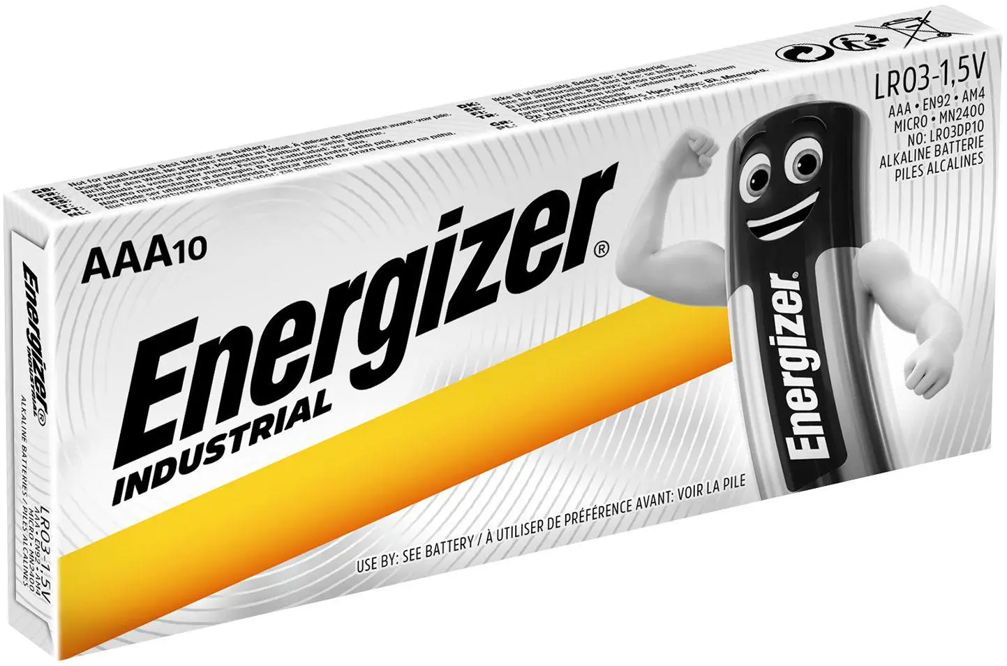 Алкални батерии индустриални LR03 AAA 1,5V 10PK INDUSTRIAL ENERGIZER