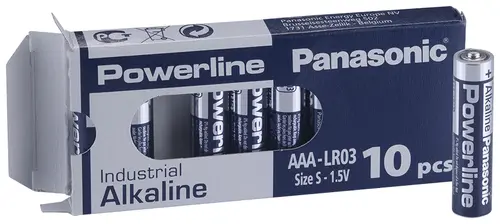 Αλκαλικές μπαταρίες βιομηχανικές LR03 AAA 1,5V 10PK INDUSTRIAL Powerline PANASONIC - 1