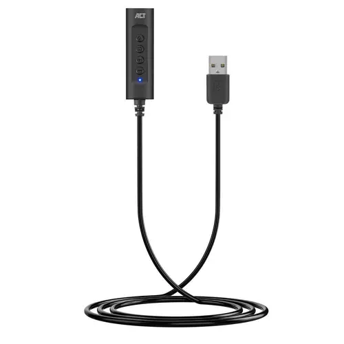 Placă de sunet Ewent AC9360, 2.0, USB, 3.5 mm, Neagră - 3