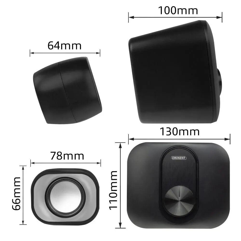 Sistem audio EWENT Eminent 2.1, 3.5 mm, USB, 11W - image 6