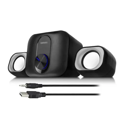Σύστημα ηχείων EWENT Eminent 2.1, 3.5 mm, USB, 11W - 1