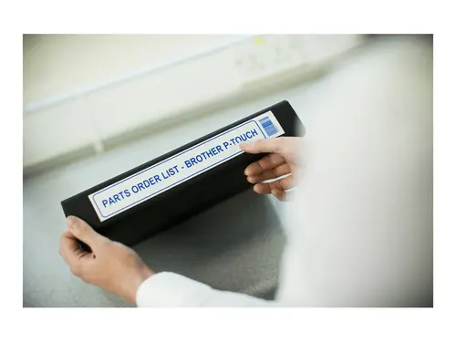 TZ Tape  36mm BLUE ON WHITE - image 2