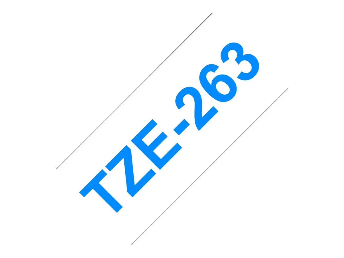TZ Tape 36mm BLUE ON WHITE - image 3