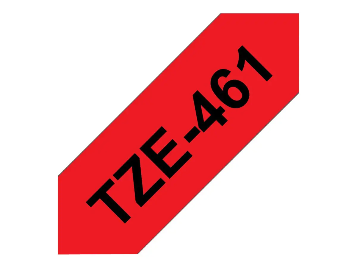 Консуматив, Brother TZe-461 Tape Black on Red, Laminated, 36mm, 8 m - Eco - image 3