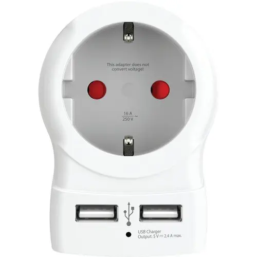 Skross priză cu 2 x porturi USB - 1