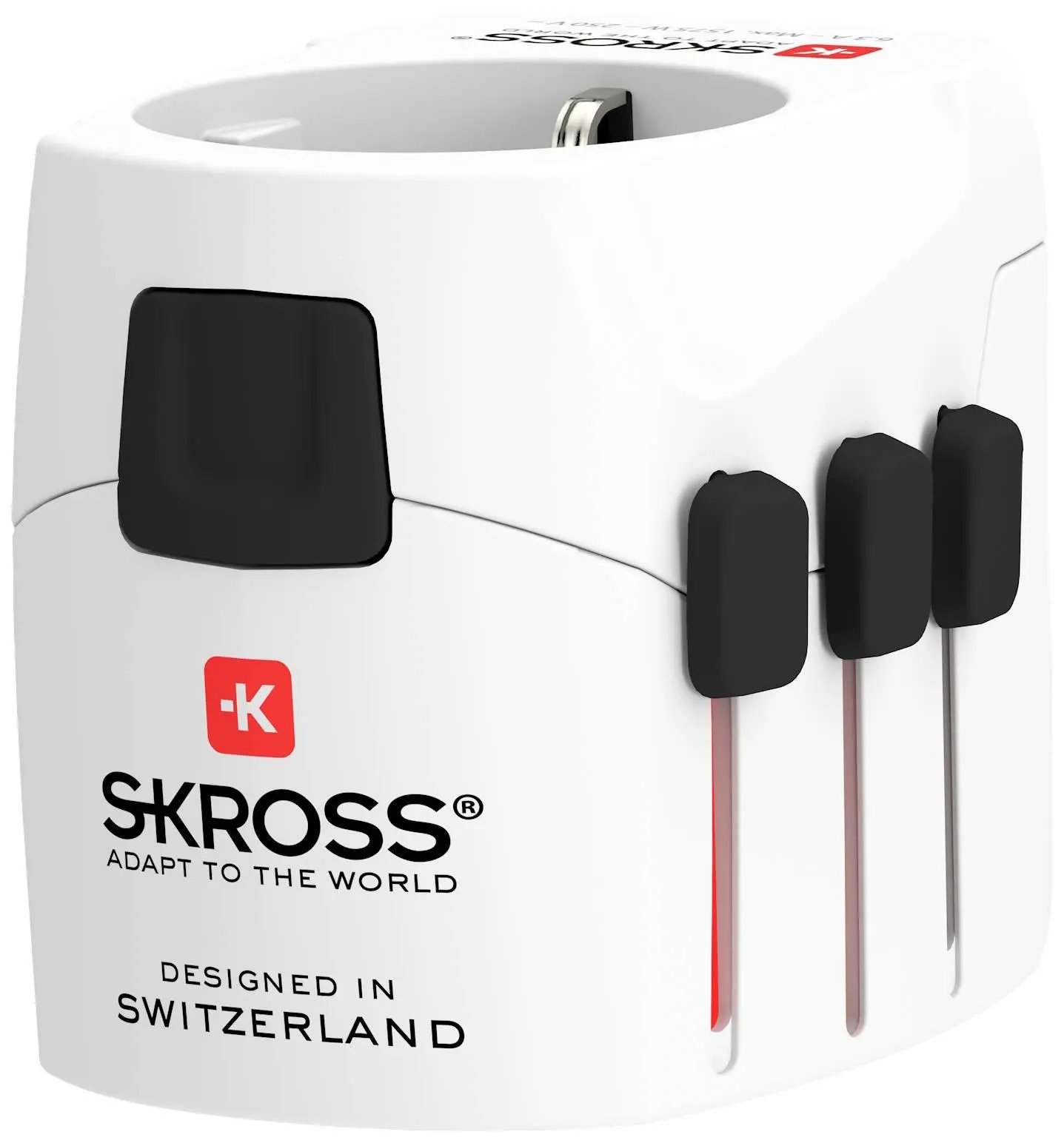 Adaptor SKROSS PRO Light, 2 x USB-A, World, Alb