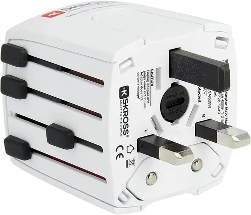 Адаптер SKROSS Micro muv 1.102500, World, Бял - image 1