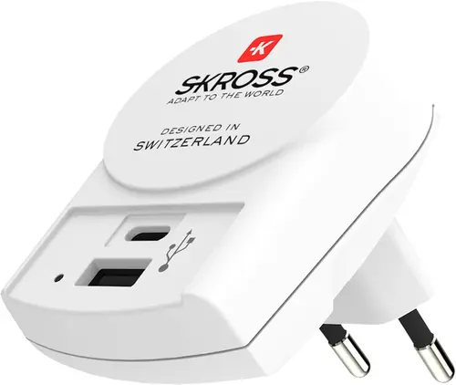 Адаптер-зарядно SKROSS Euro USB Charger 1.302423, USB-А, USB-C - image 2