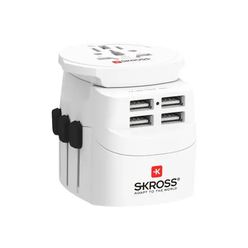 Адаптер SKROSS PRO Light 4 x USB-A, 1.302471, World, Бял - image 3