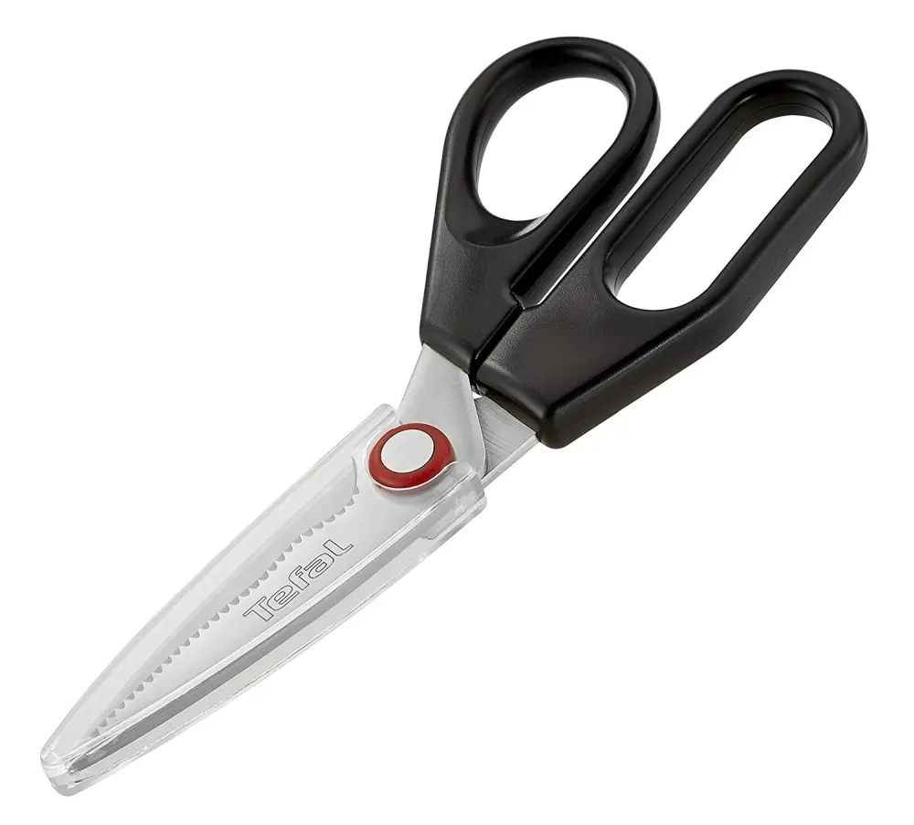 Ножица, Tefal K2071314, Ingenio, Kitchen scissors, Kitchen tools, Stainless steel, 30.2x13.4x3.6cm, Up to 230°C, Dishwasher safe, black