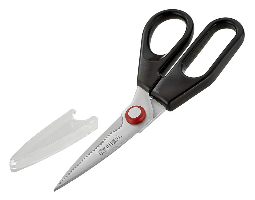 Ножица, Tefal K2071314, Ingenio, Kitchen scissors, Kitchen tools, Stainless steel, 30.2x13.4x3.6cm, Up to 230°C, Dishwasher safe, black - image 1