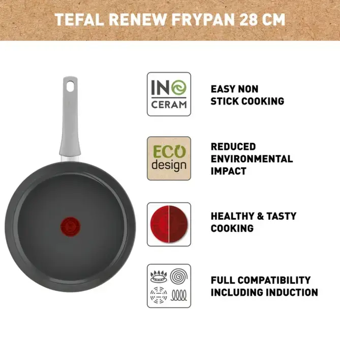 Τηγάνι, Tefal C4270632 FP28 ML LOTUS CER RENEW ON HIPP - image 2