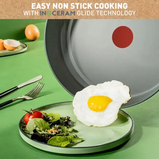 Комплект тигани и тенджери, Tefal C4279132 SET 3FP CER RENEW ON HIPPO IRON - image 3