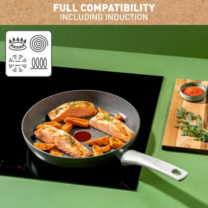 Комплект тигани и тенджери, Tefal C4279132 SET 3FP CER RENEW ON HIPPO IRON - image 6