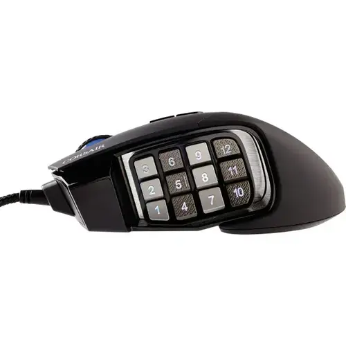 CORSAIR SCIMITAR RGB ELITE, MOBA/MMO, Black, Backlit RGB LED, 18000 DPI, Optical - image 3