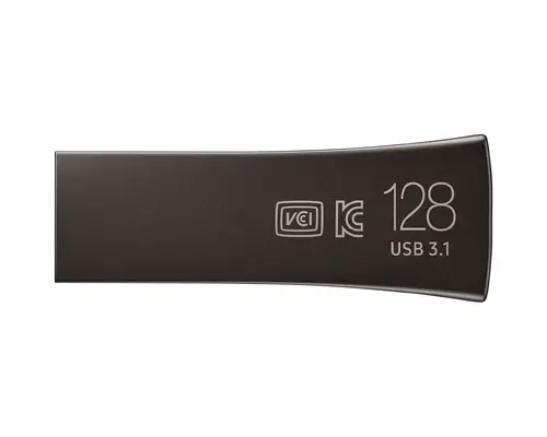 Memorie USB Samsung BAR Plus, 128GB, USB-A, Titanium Gray Memorie USB Samsung BAR Plus, 128GB, USB-A, Titanium Gray