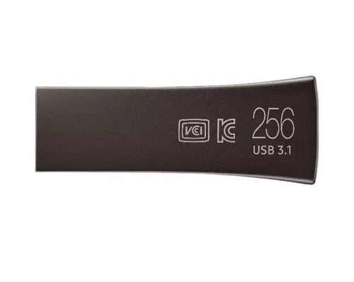 Μνήμη USB Samsung BAR Plus, 256GB, USB-A, Titanium Gray - 1