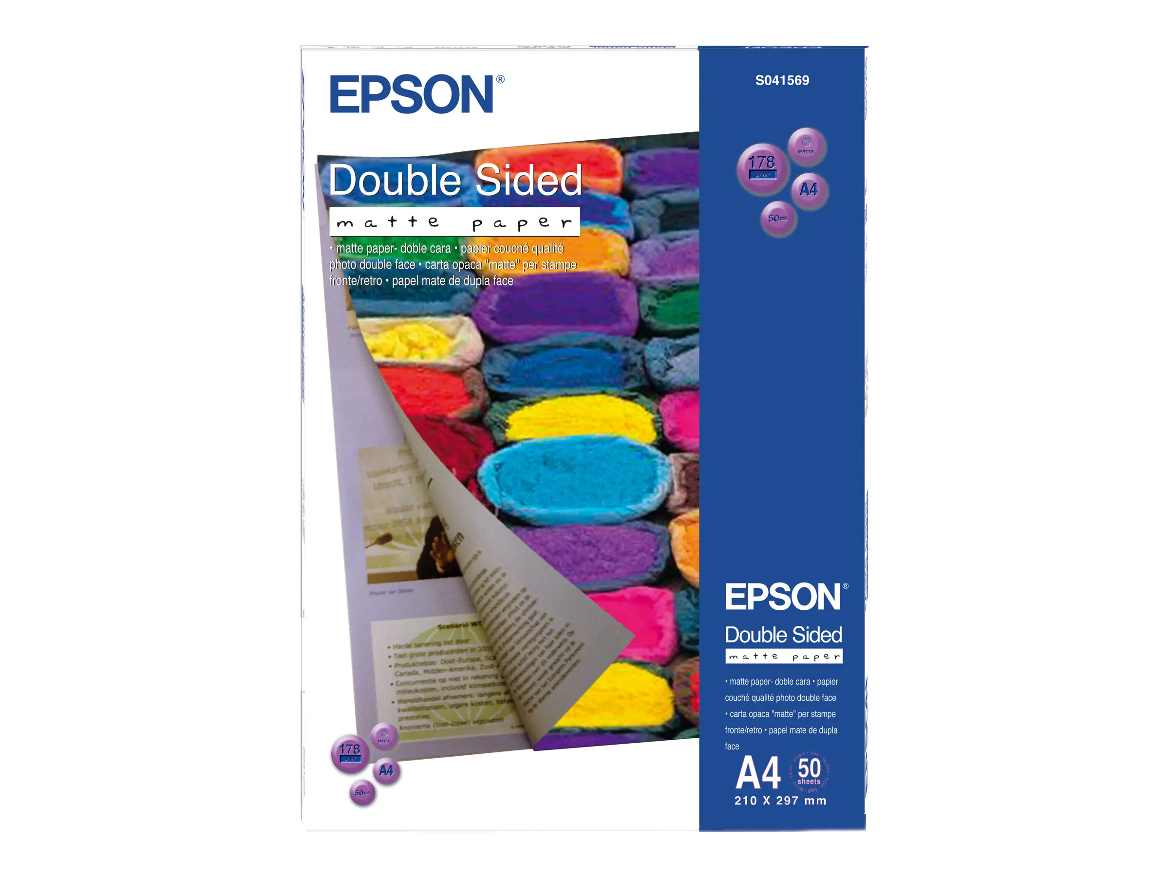 EPSON Față-verso S041569 hârtie mată A4-50 coli-178g/mp