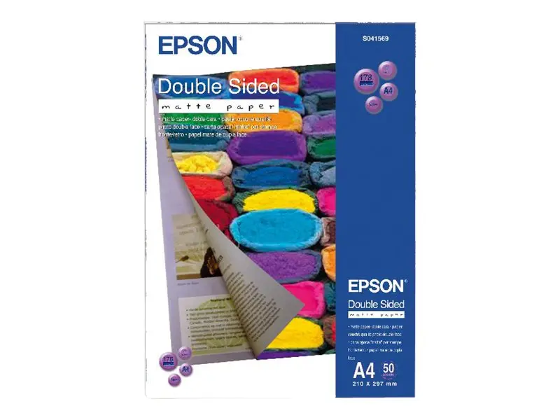 EPSON Double-sided S041569 hartie mata A4-50 coli-178g/mp - image 1