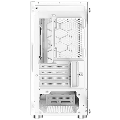 Xigmatek Oreo Arctic White EN47772, M-ATX, USB3.0x1+USB2.0x2, Meshed Grill FP, Left TG, 3PCS X24F Arctic Fixed RGB Fan - image 1