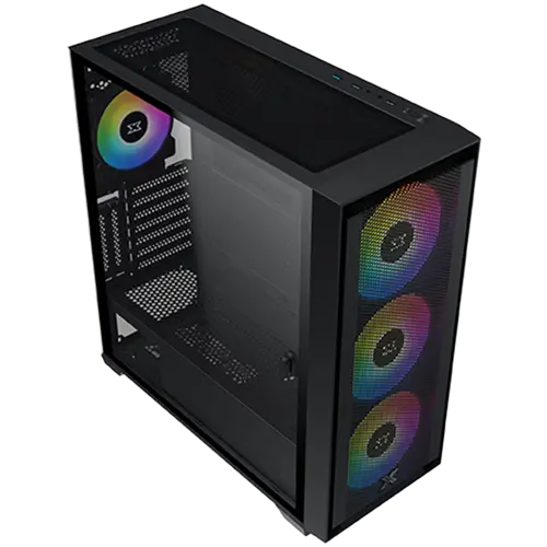 Xigmatek Anubis Pro 4FX EN40788, E-ATX/ATX/M-ATX/MINI ITX, 1x USB 3.0, 2x USB 2.0, HD Audio, Left Magnetic TG, 3PCS 140mm X40A & 1PC 120mm X20A & Galaxy II Fan Control Box & Remote - image 9