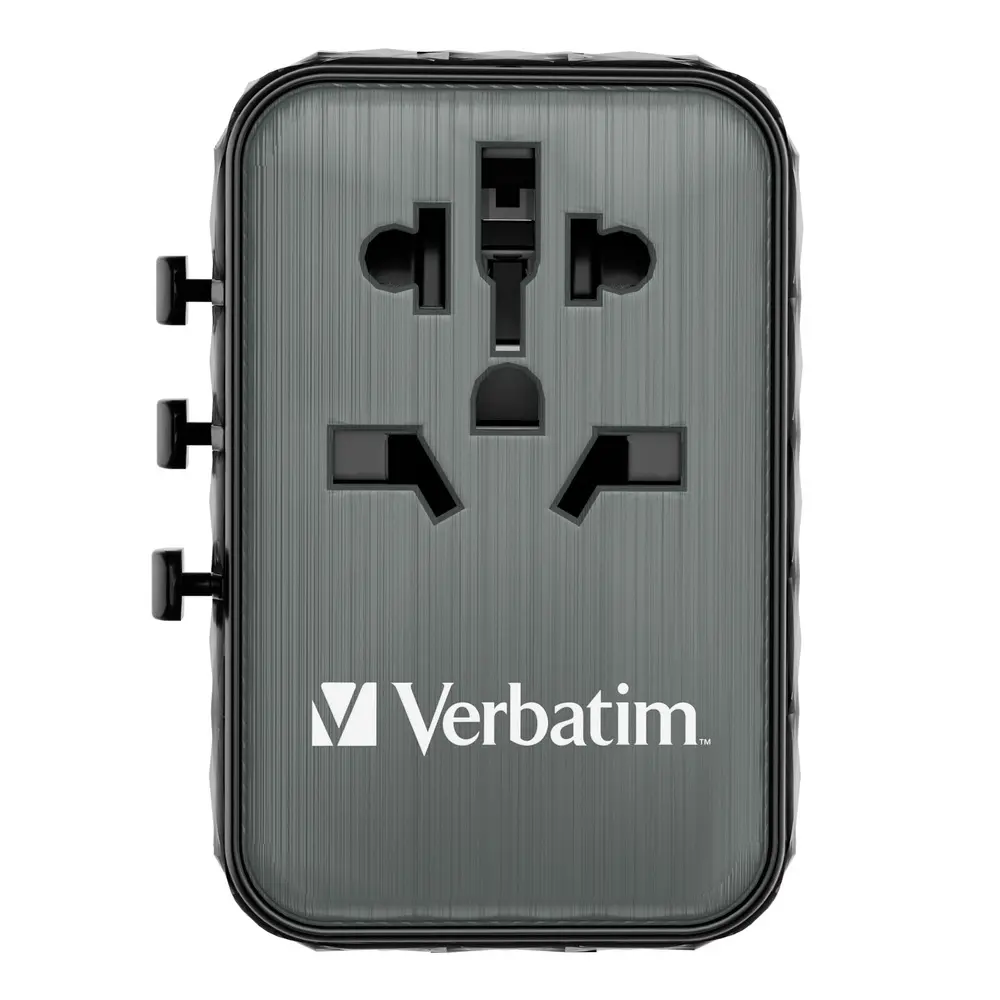 Адаптер, Verbatim UTA-05 GaN III Universal Travel Adapter with 2 x USB-C PD 65W & QC 4+ / 2 x USB-A - image 8